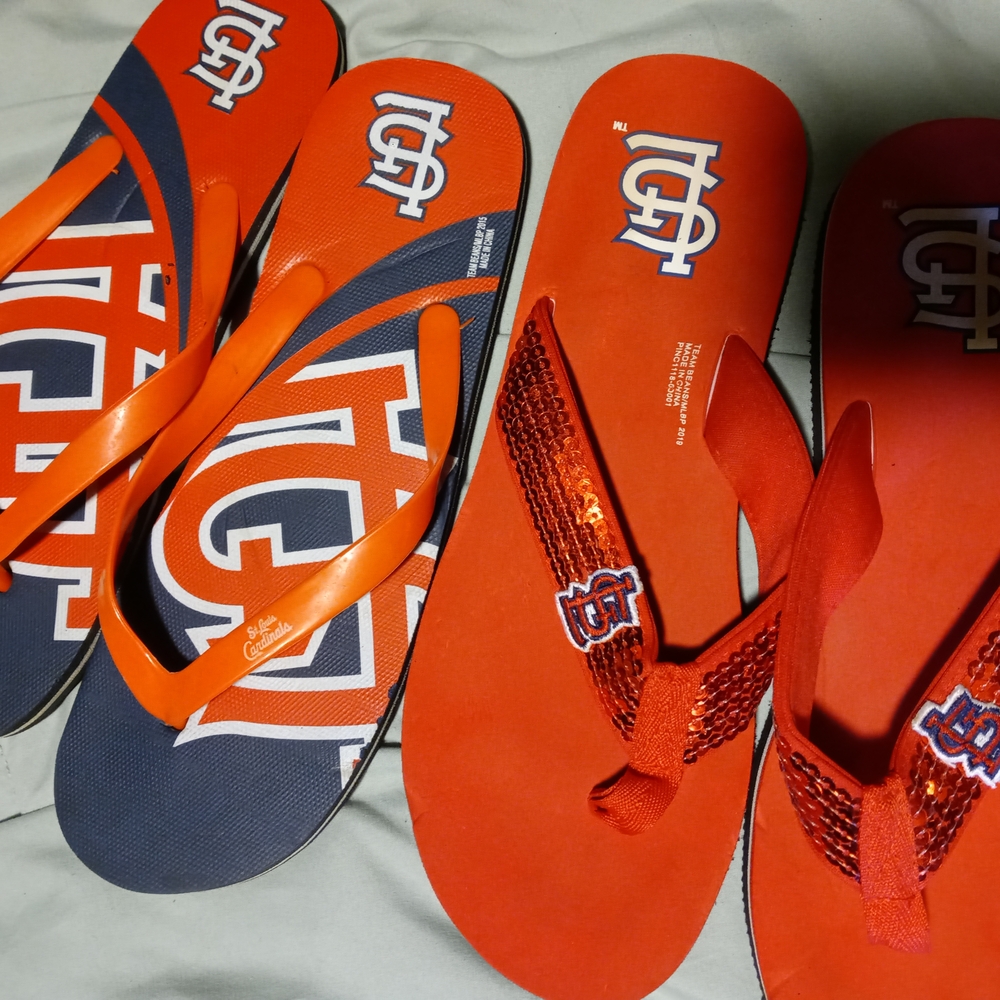 UGA Flip Flops Set in Red and Black